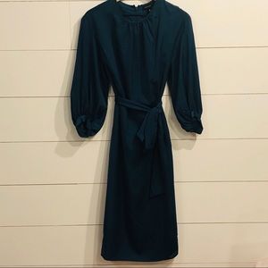 NWT Who What Wear Dark Teal Dress - Size L